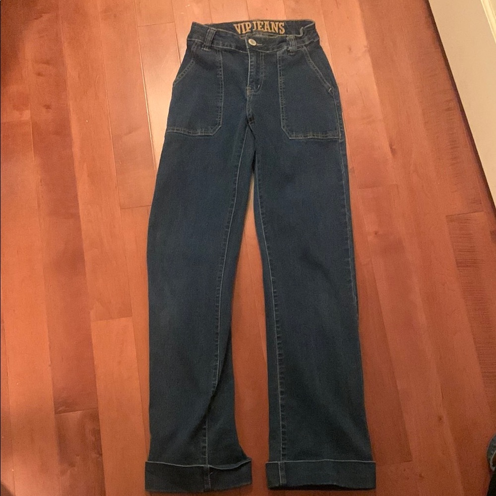 VIP Blue Flare Wide Leg Jeans